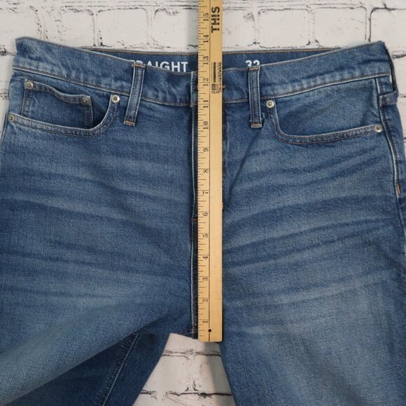 J Crew 90s Classic Straight Fit Denim Jeans in Hanger‎ Wash Size 32x28, BK659 - Picture 14 of 14